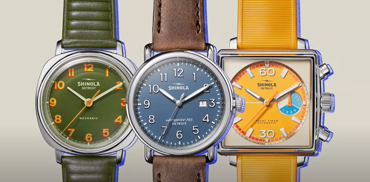 various Shinola watches