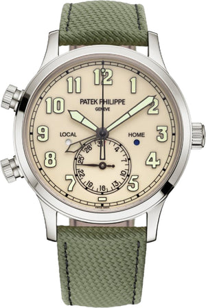 Patek Philippe Complications Calatrava Pilot Travel Time Ivory Dial 42 mm - 5524G-010 - 2025