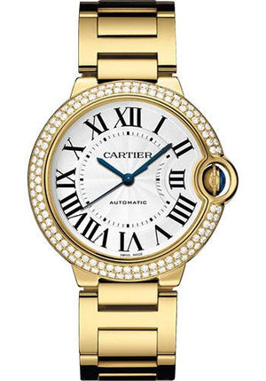 Cartier Ballon Bleu de Cartier Watch - 36 mm Yellow Gold Case - Double Diamond Bezel - WJBB0007